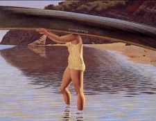 Alex Colville - Woman Carrying Canoe, De. �������, �����