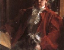 Zorn Emma Zorn and Mouche the dog. , 