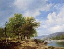 Sande Bakhuyzen van de H River landscape 1. �����, ��� ��� Backhuyzen
