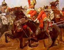 Woodville Richard Caton Life Guards Charging At The Battle Of Waterloo. �������, ������ �����