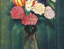 rousseau flowers in a vase 1909. , 