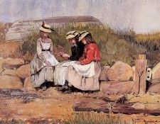 Homer Winslow Girls with Lobster aka A Fisherman-s Daughter. �����, �������