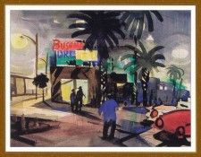 PostGeorge StreetatNight CoronaDelMar-We. , 