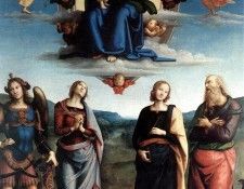 Perugino Pietro Madonna in Glory with the Child and Saints 1595 6. , 