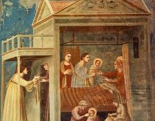 Giotto   Scrovegni   [07]   The Birth of the Virgin.   