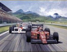 CorsaScan 038 Mansell in Ferrari At Rio 1989. , 