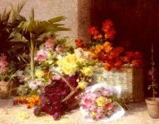 Perrachon Andre Chez la Marchande De Fleurs. Perrachon, 