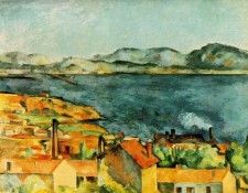 CeZANNE THE BAY FROM LESTAQUE,C.1886, ART INST.OF CHICAGO. , 