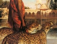 Constant Benjamin The Palace Guard With Two Leopards. ,   