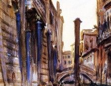 Sargent John Singer Side Canal in Venice. ��������, ���� ������