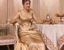 Soulacroix Charles Joseph Frederic Afternoon Tea. Soulacroix, 