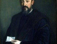 TIZIANO PORTRAIT OF A FRIEND OF TITIAN.  ( )