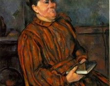 CeZANNE WOMAN IN RED-STRIPED DRESS,1892-96, BARNES FOUNDATIO. , 