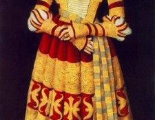 Cranach d.a. Princess Catherine of Mecklenburg, 1514, 184x82. ,  