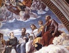 Raphael La Disputa detail10. 