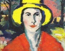 malevich woman with yellow hat dated-1908. , 