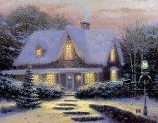 JLM-Thomas Kinkade-Christmas Eve 1991.  