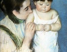 Cassatt Mary Young Thomas And His Mother.  