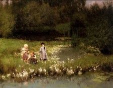 Claus Emile Picking Blossoms. , 