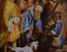 Rembrandt - David Presenting the Head of Goliath to King Saul.    