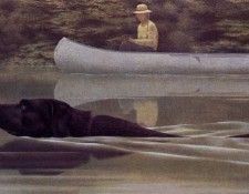 Alex Colville - Swimming Dog and Canoe, De. �������, �����