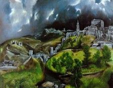 El Greco View of Toledo ca 1597 121.3x108.6 The Metropolitan. , -