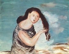 drevin woman with long hair 1930-31. 