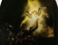 Rembrandt - The Resurrection of Christ.    