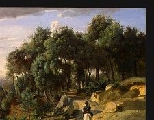 Corot A View near Volterra, 1838, Detalj 1, NG Washington. , --