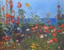 hassam poppies, isles of shoals 1891. , 