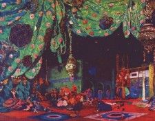 bakst scheherezade scenery 1910. �����, ����