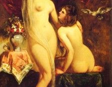 Etty William Two Nudes In An Interior. , 