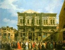 Canaletto Venice  The Feast Day of St. Roch (The Doge Visiti. 
