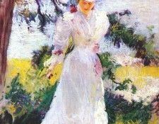 tarbell my wife emeline in a garden c1890-95. �������, ������ ������