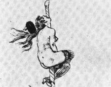 ea013 felicien rops-belgium-lithograph. ROPS, 