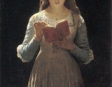 Young Maiden Reading a Book.  , -