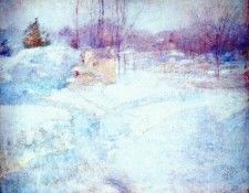 twachtman winter c1890. Twachtmann, ���� �����