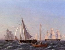 Eckersberg Christoffer Wilhelm Sailing Ships. Eckersberg, ��������� ���������