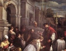 BASSANO Jacopo St valentine Baptizing St Lucilla. ,    