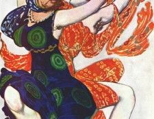 bakst narcisse two boeotian girls 1911. �����, ����