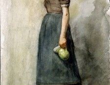 Wijsmuller Jan Hildebrand Woman with a can Sun . Wijsmuller, ��