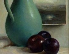 038 Plums and Landscape.  