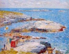 hassam bathing pool, appledore 1907. ������, ������