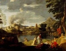 Poussin Nicolas Landscape With Orpheus And Eurydice. , 
