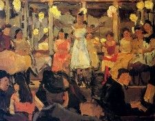 Isra�ls Isaac Cafe Chantant in the Nes Amsterdam Sun. Israels, �����