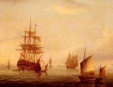 Buttersworth James E Sailing Vessels Off A Coastline. Buttersworth,  E