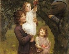 Elsley Arthur John Picking Apples. ,  