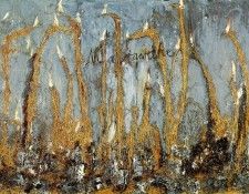 Kiefer Margarete, 1981 (290 Kb)  Oil and straw on canvas, 28. , 
