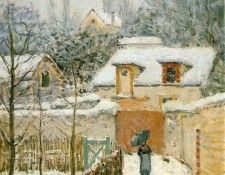 Sisley Snow at Louveciennes, 1874, 55.9x45.7 cm, Phillips Co. , 