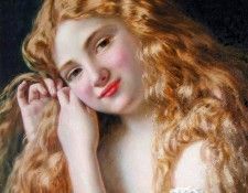 Anderson Sophie Young Girl Fixing Her Hair. ,  Gengembre